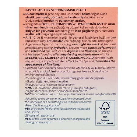 Pastel Lab Lip Sleeping Mask Peach, 10g, No. 21 - Image 3