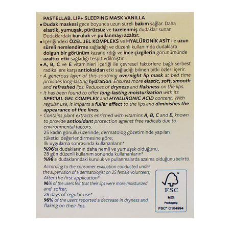 Pastel Lab Lip Sleeping Mask Vanilla, 10g, No. 22 - Image 3