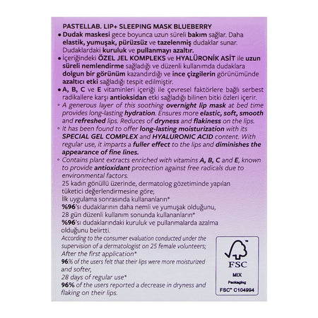 Pastel Lab Lip Sleeping Mask Blueberry, 10g, No. 23 - Image 3