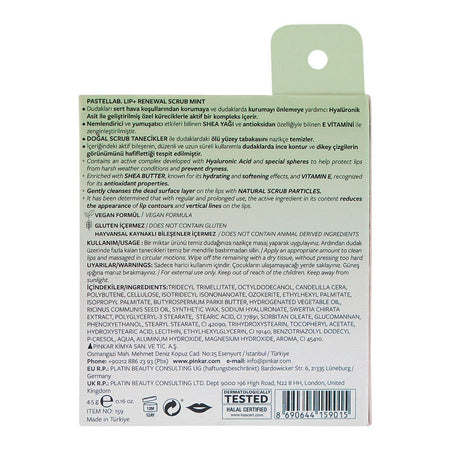 Pastel Lab Lip Renewal Fresh Mint Scrub, 4.5g - Image 2