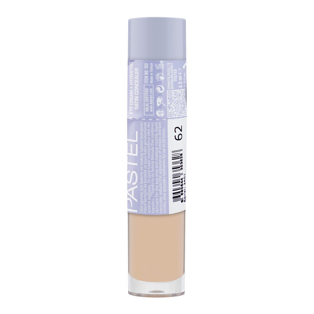 Pastel Eye Cream + Hydrating Satin Concealer, 4.3ml, No. 62 - Image 2