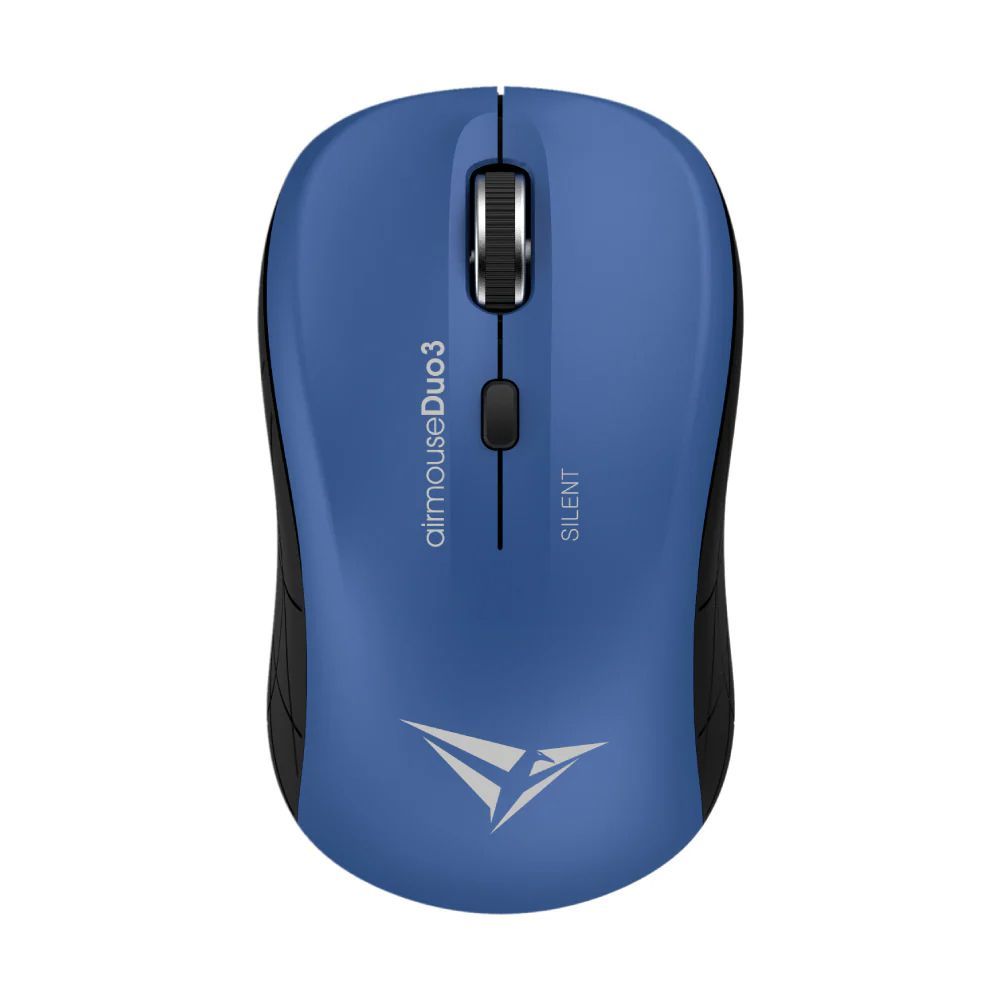 Alcatroz Airmouse Duo3 Silent Multi-Connection Wireless Mouse, Blue & Black - Main Image