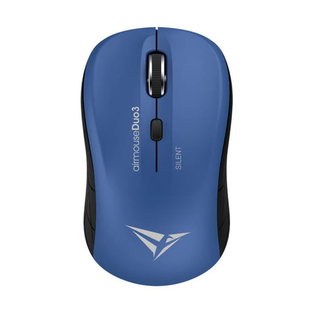 Alcatroz Airmouse Duo3 Silent Multi-Connection Wireless Mouse, Blue & Black - Main Image