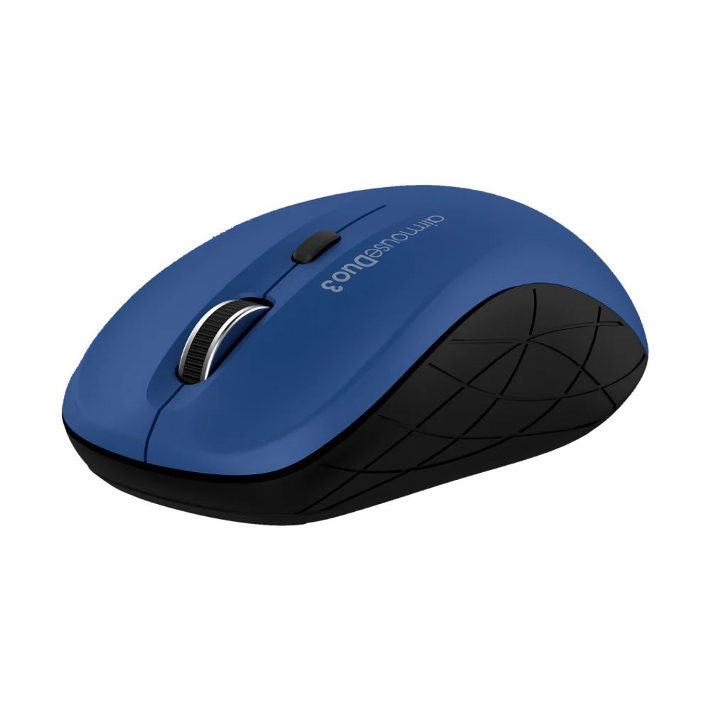 Alcatroz Airmouse Duo3 Silent Multi-Connection Wireless Mouse, Blue & Black - Image 2