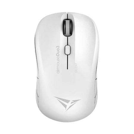 Alcatroz Airmouse Duo3 Silent Multi-Connection Wireless Mouse, White - Main Image