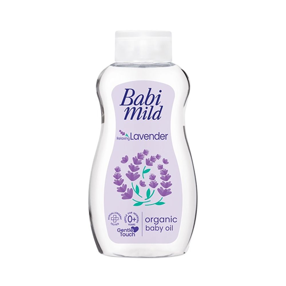 Babi Mild Lavender Organic Baby Oil, For 0+ Years, 200ml - Main Image