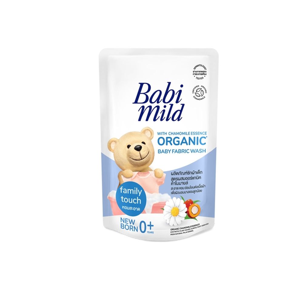 Babi Mild Organic With Chamomile Essence Family Touch Baby Fabric Wash Pouch , 570ml - Main Image