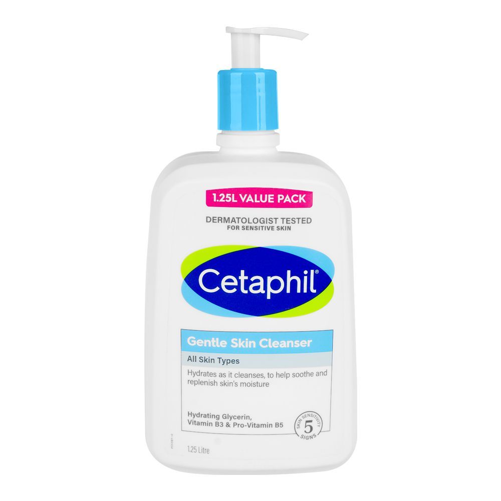 Cetaphil Gentle Skin Face & Body Cleanser, Paraben Free, For All Skin Types, 1250ml - Main Image