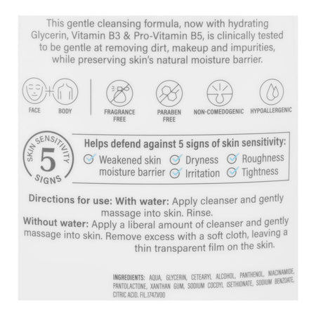 Cetaphil Gentle Skin Face & Body Cleanser, Paraben Free, For All Skin Types, 1250ml - Image 3