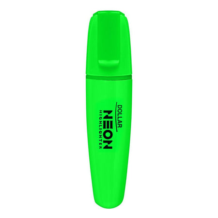 Dollar Neon Marker Highlighter, Green, 1-Pack, HL625 - Main Image