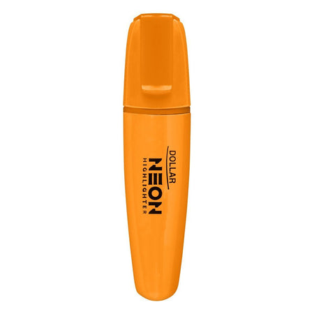 Dollar Neon Marker Highlighter, Orange, 1-Pack, HL625 - Main Image