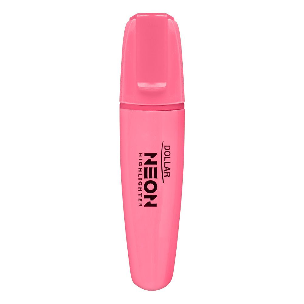 Dollar Neon Marker Highlighter, Pink, 1-Pack, HL625 - Main Image