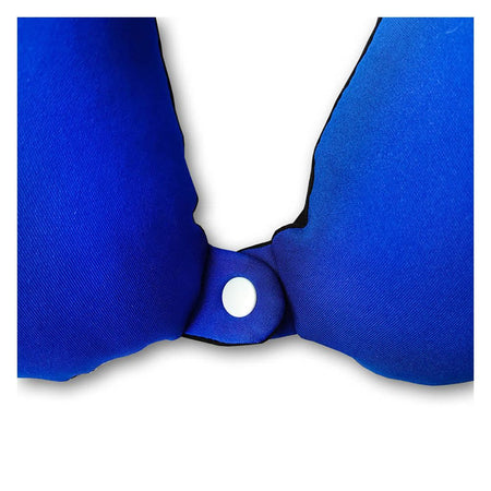 Relaxsit Fiber Two-Tone Neck Pillow, For Travel, Home & Office, Blue, 13"x12" - Image 8