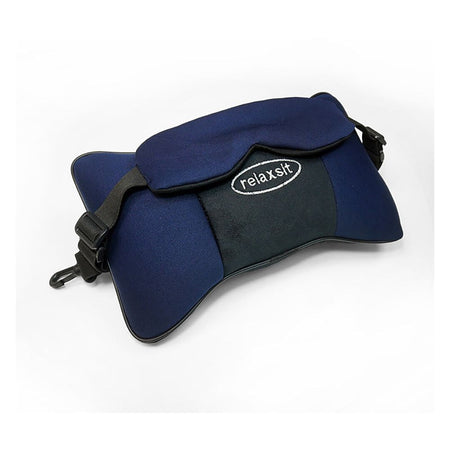 Relaxsit Travel Buddy Pro 3in1 Eye Mask, Car & Neck Pillow, For Travel, Home & Office, Navy Blue, 7" x 14" - Image 3