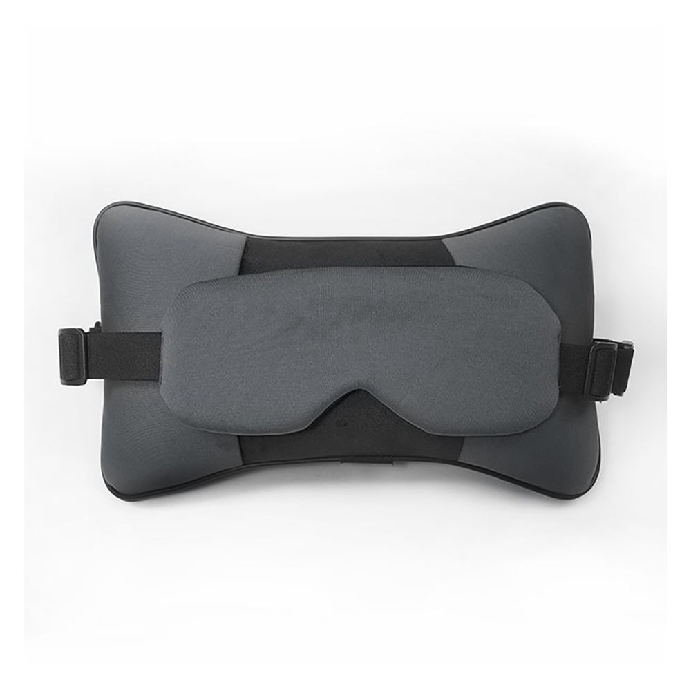 Relaxsit Travel Buddy Pro 3in1 Eye Mask, Car & Neck Pillow, For Travel, Home & Office, Gray, 7" x 14" - Main Image