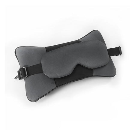Relaxsit Travel Buddy Pro 3in1 Eye Mask, Car & Neck Pillow, For Travel, Home & Office, Gray, 7" x 14" - Image 2