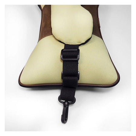 Relaxsit Travel Buddy Pro 3in1 Eye Mask, Car & Neck Pillow, For Travel, Home & Office, Beige, 7" x 14" - Image 7