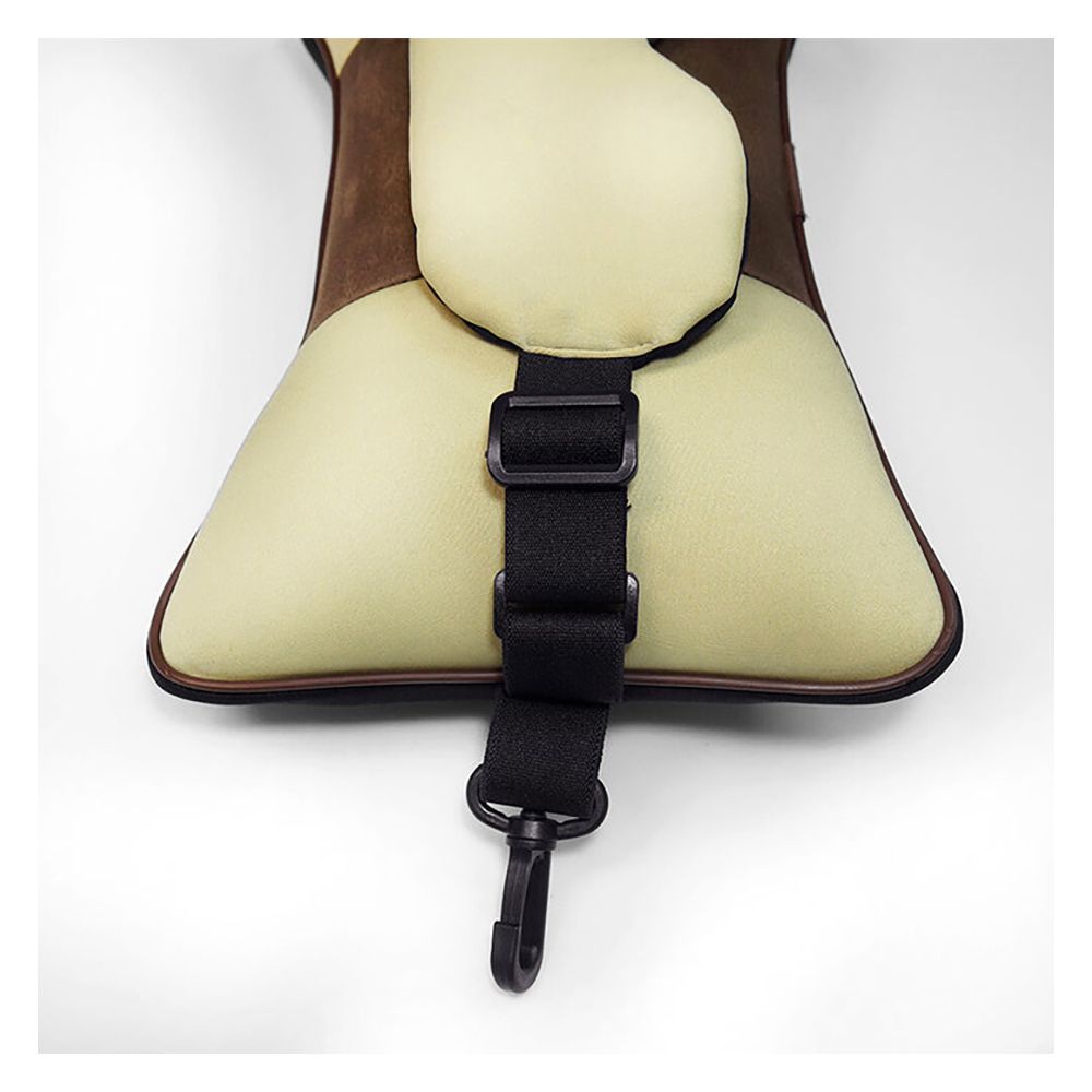 Relaxsit Travel Buddy Pro 3in1 Eye Mask, Car & Neck Pillow, For Travel, Home & Office, Beige, 7" x 14" - Image 7