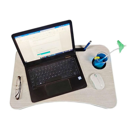 Relaxsit Bed Pro Folding Laptop Table, Portable Desk For Study, White, 15.75" x 23.62" - Image 5