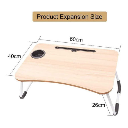 Relaxsit Bed Pro Folding Laptop Table, Portable Desk For Study, Beige, 15.75" x 23.62" - Image 6