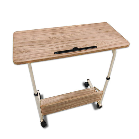 Relaxsit Flexi-Big C-Table/Adjustable Laptop Trolley with Book Rack, Beige, 25-34” H x 15.75” W x 23.75” L - Image 3