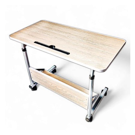Relaxsit Flexi-Big C-Table/Adjustable Laptop Trolley with Book Rack, Gray, 25-34” H x 15.75” W x 23.75” L - Image 4
