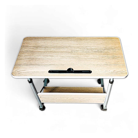 Relaxsit Flexi-Big C-Table/Adjustable Laptop Trolley with Book Rack, Gray, 25-34” H x 15.75” W x 23.75” L - Image 5