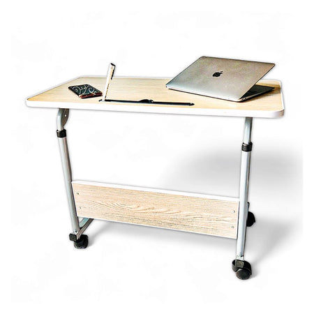 Relaxsit Flexi-Big C-Table/Adjustable Laptop Trolley with Book Rack, Gray, 25-34” H x 15.75” W x 23.75” L - Image 7