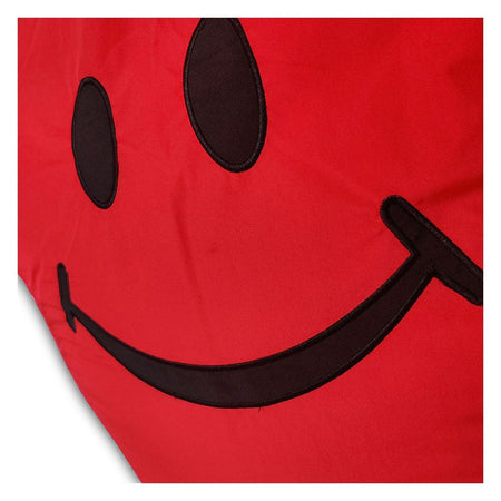 Relaxsit Smiley Fabric Bean Bag, Red, 22.83" x 29.53" - Image 4