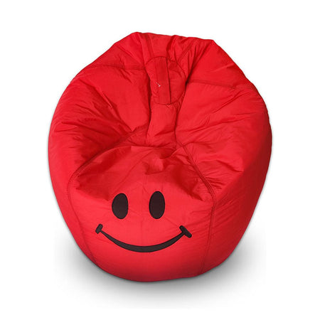 Relaxsit Smiley Fabric Bean Bag, Red, 22.83" x 29.53" - Image 7