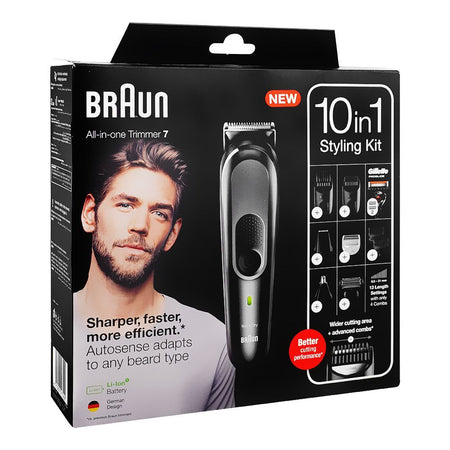 Braun All-in-one Trimmer 7, 10in1 Multigroom Styling Kit For Hair, Beard & Body, MGK-7331 - Image 2