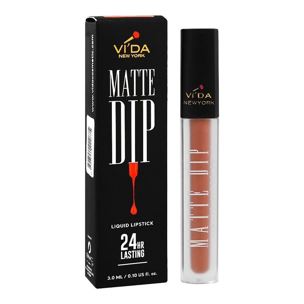 Vi'da New York Matte Dip Liquid Lipstick, 3ml, 405 French Tea - Image 2
