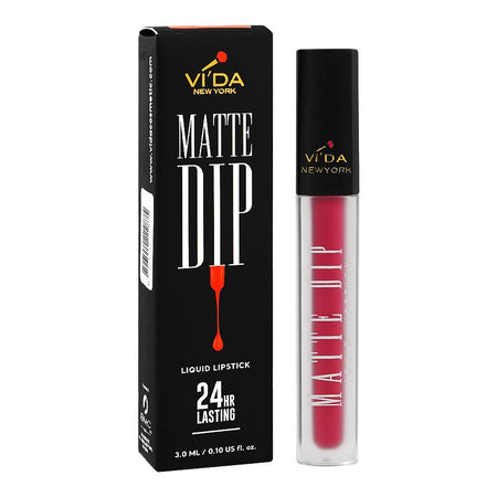 Vi'da New York Matte Dip Liquid Lipstick, 3ml, 104 Berry Noir - Image 2