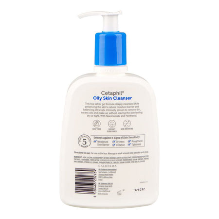 Cetaphil Oily Skin Cleanser with Niacinamide, For Combination & Sensitive Skin, 473ml - Image 2