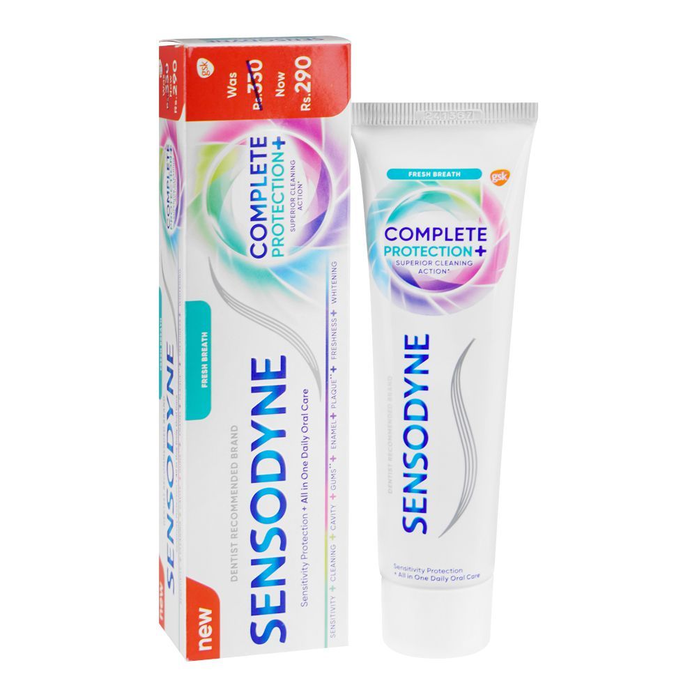 Sensodyne Complete Protection+ Fresh Breath Toothpaste, 70g Save Rs.40/- - Main Image