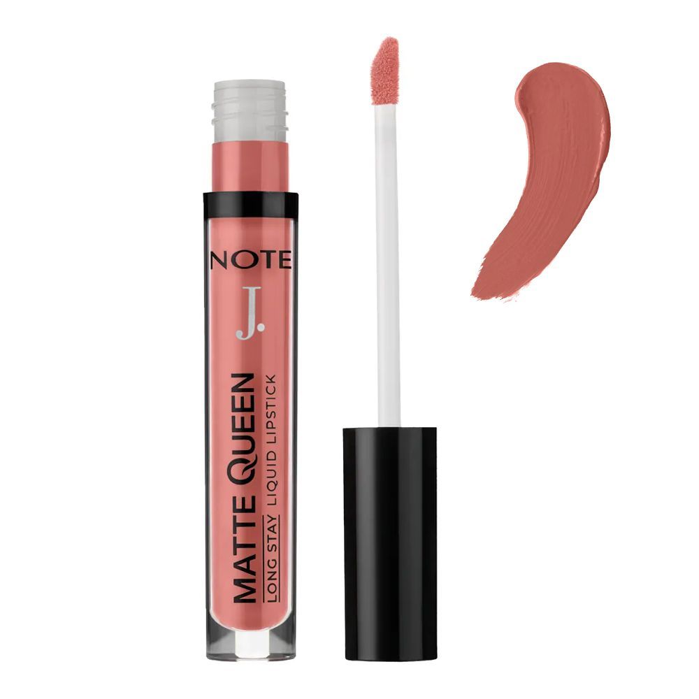 J. Note Matte Queen Long Stay Liquid Lipstick, 4ml, 04 French Kiss - Main Image