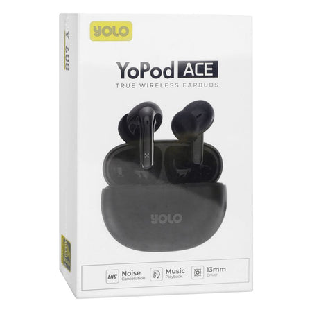 Yolo Yopod Ace Wireless Earbuds, Black, Y-608 - Image 3