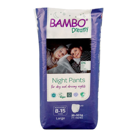 Bambo Dreamy Night Pants, Large, 35-50 Kg, For 8-15 Years Boys & Girls, 10-Pack - Main Image