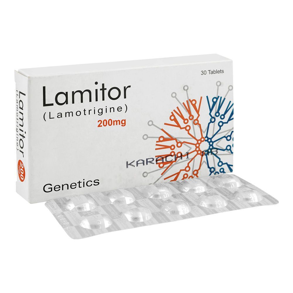 Lamitor Tablets 200mg, Strip (10 Tablets) - Main Image