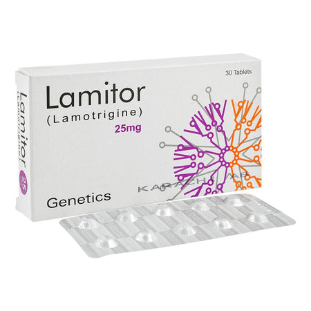 Lamitor Tablets 25mg, Strip (10 Tablets) - Main Image