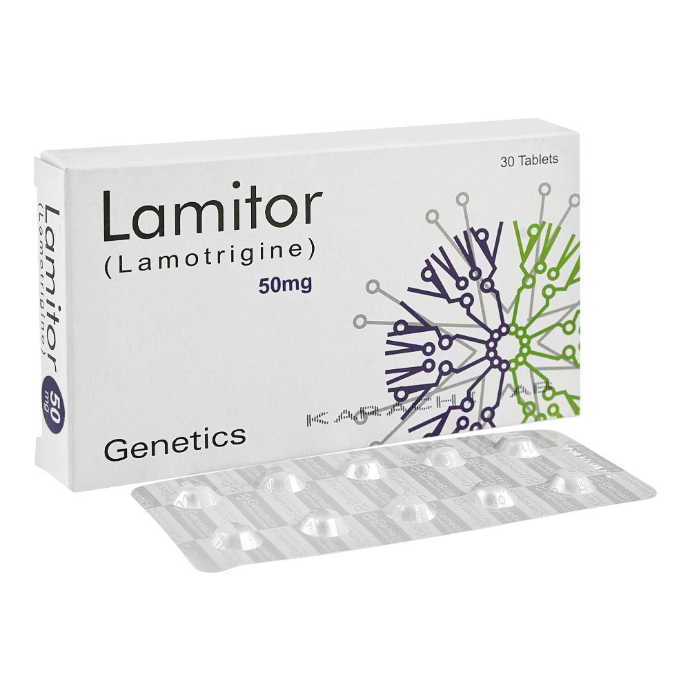 Lamitor Tablets 50mg, Strip (10 Tablets) - Main Image