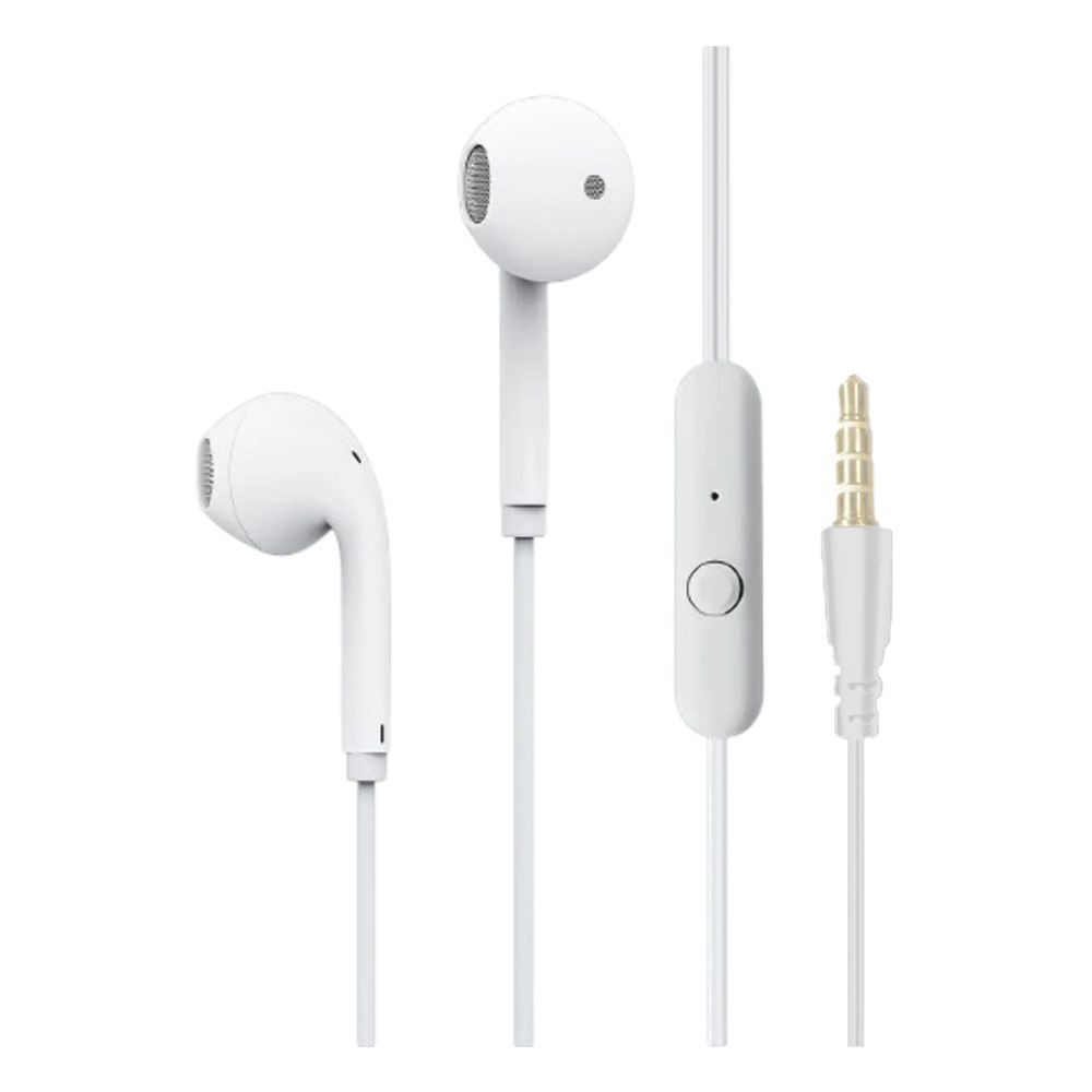 Yolo Aux Wired Earphone, Handsfree, White, Y-11 - Main Image