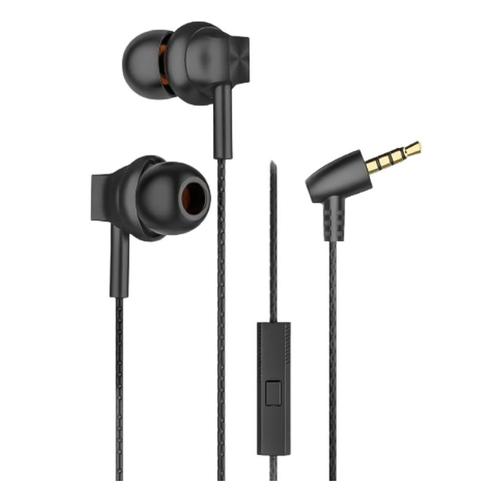 Yolo Aux Wired Earphone, Handsfree, Black, Y-25 - Main Image