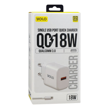 Yolo Micro 18W Wall Charger, Y-182 - Main Image