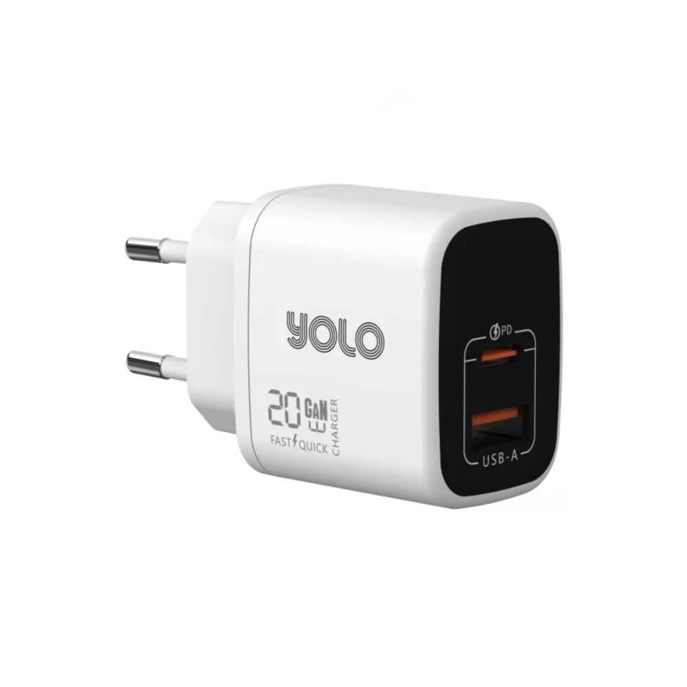 Yolo Type C 20W Wall Charger, Y-202 - Main Image