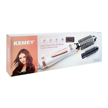 Kemey Hair Dryer Hot Air Brush, KM-8024 - Image 2