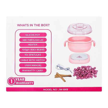 Jawa Portable Silicone Hair Removal Wax Warmer/Heater with 100g Wax Beans, 400ml Capacity, Blue, JW-849 - Image 4