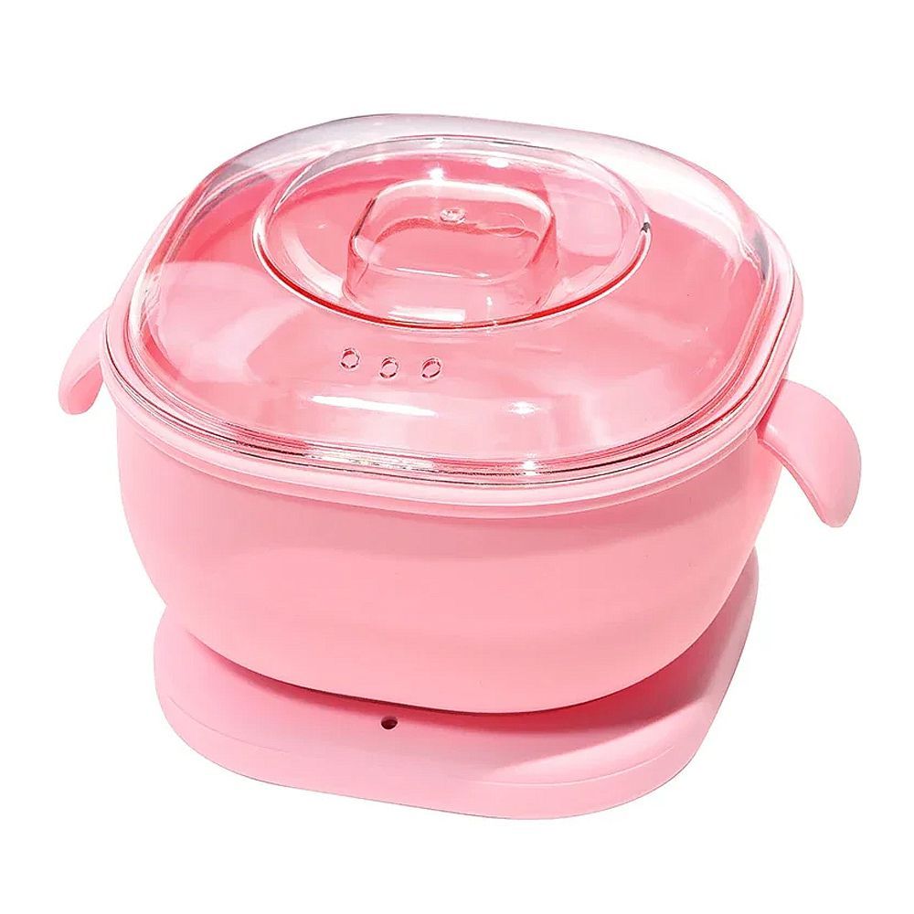 Jawa Portable Silicone Hair Removal Wax Warmer/Heater with 100g Wax Beans, 400ml Capacity, Pink, JW-849 - Main Image