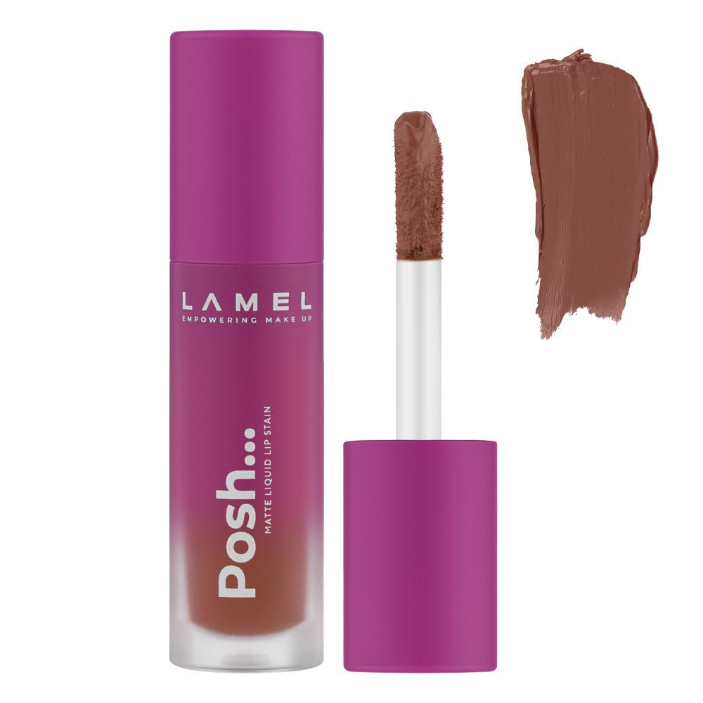 LAMEL Posh Matte Liquid Lip Stain, 4ml, 402 Frost Rose - Main Image