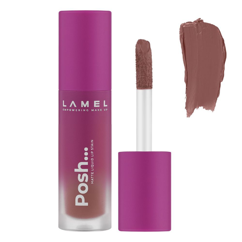 LAMEL Posh Matte Liquid Lip Stain, 4ml, 403 Daily Nude - Main Image